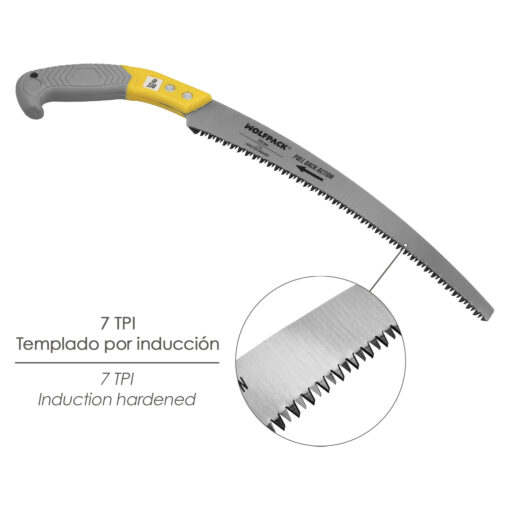 Serrucho Podar Curvo Mango TPR JD-330 Mm