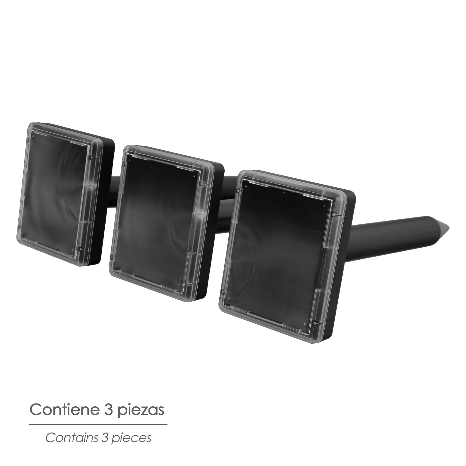 Ahuyentador Ultrasonidos Topos/Ratones 3 Piezas