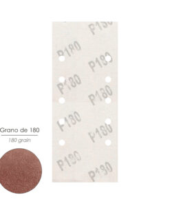 Lija Recambio Con Velcro 115x280 mm. con Agujeros Grano  180 (10 Piezas)