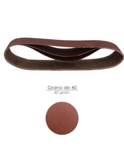 Lija Recambio Para Lijadoras De Banda  75x457 mm. grano  40 (Pack 3 Piezas)