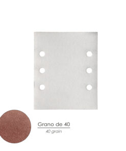 Lija Recambio Con Velcro 114x140 mm. Con Agujeros Grano 40 (10 Piezas)