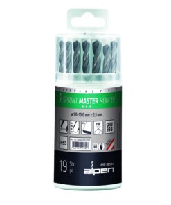 Estuche Brocas Alpen Hss Sprint Master  19 Piezas