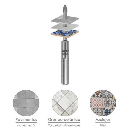 Broca Porcelanicos Duros Ø 6