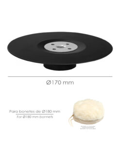 Plato Amoladora Nylon Ø 178 mm. Con Rosca M14. Disco Plástico Para Bonete