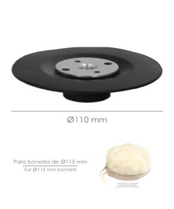 Plato Amoladora Nylon Ø 115 mm. Con Rosca M14. Disco Plástico Para Bonete