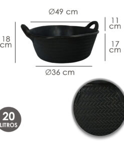 Espuerta Goma Wolfpack      20 l.