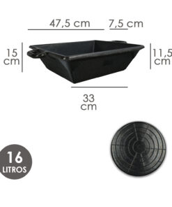 Gaveta Goma Albañil  Numero 2     16 l.