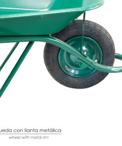 Carretilla Obra Verde Metálica Desmontada