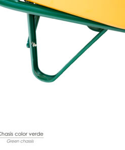 Carretilla Obra Amarilla Metálica Desmontada Rueda Maciza