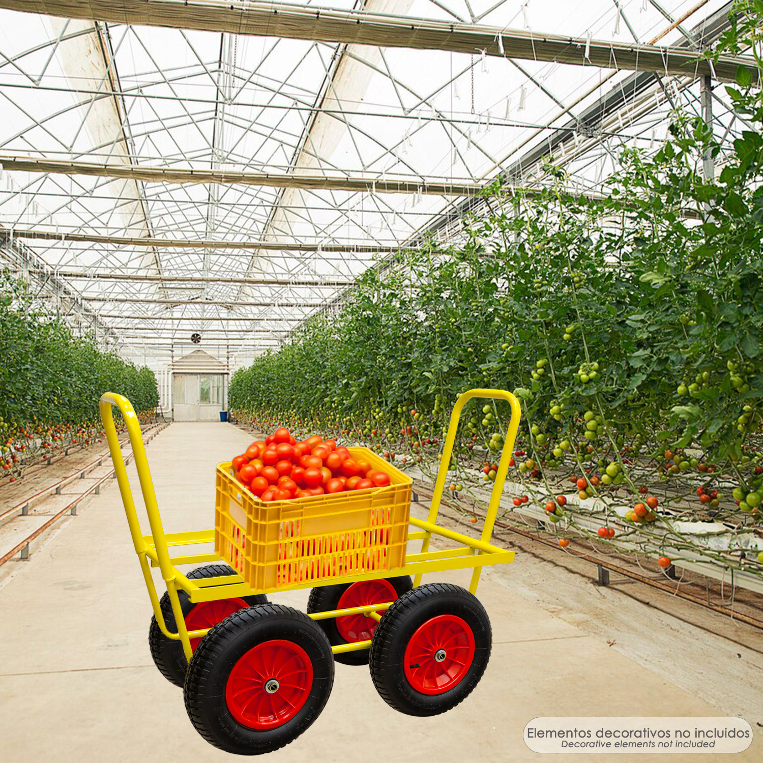 Carretilla Invernadero Sin Ruedas
