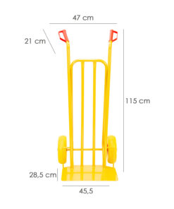 Carretilla Almacen / Sacos  Ruedas Macizas Llantas De Plástico