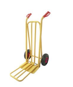 Carretilla Almacen / Sacos  Con Pala Abatible Ruedas Neumáticas Llantas de plástico