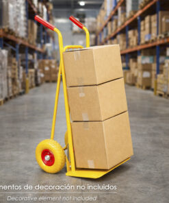 Carretilla Almacen / Sacos Con Pala Abatible Ruedas Macizas Llantas de plástico