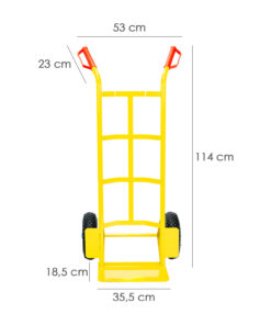 Carretilla Almacen Rueda Neumatica Llanta de Plastico 