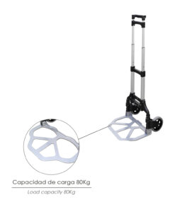 Carretilla Plegable Aluminio Portatil   60 kg.