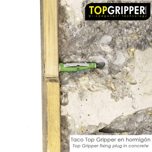 Taco Topgripper Bimaterial Ø 8 mm. (Caja 100 unidades) Taco Anclaje Universal