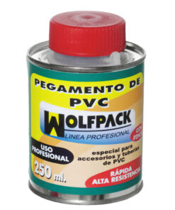 Pegamento PVC  Wolfpack  Con Pincel   250 ml.