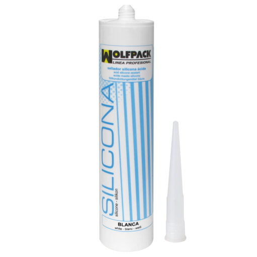 Sellador Silicona Acida Blanca 280 Ml. Sellante Para Cristalería