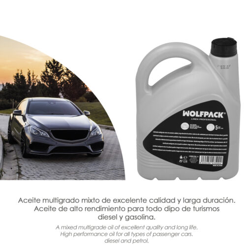 Aceite Lubricante 15w40 Turismos 5 Litros. Aceite Para Motores Diesel y Gasolina