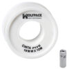 Cinta PTFE Wolfpack  12 mm. x 10 m. (Paquete 10 Rollos)