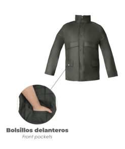 Traje de Agua Impermeable Verde Poliuretano Talla 7-L