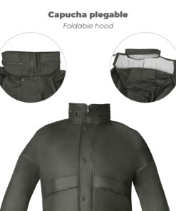 Traje de Agua Impermeable Verde Poliuretano Talla 8-XL