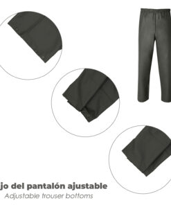 Traje de Agua Impermeable Verde Poliuretano Talla 8-XL