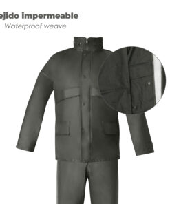 Traje de Agua Impermeable Verde Poliuretano Talla 9-XXL