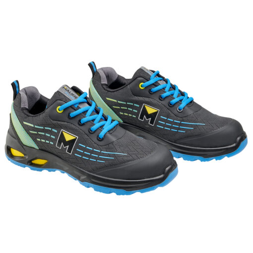 Deportiva Seguridad Maurer S3L Modelo Lapis Antideslizante con Suela Composite y Resistencia a los Hidrocarburos Talla 44.