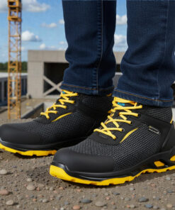 Bota Seguridad Maurer S3 Modelo Amerina Antideslizante con Suela Resistente a los Hidrocarburos. Talla 45.