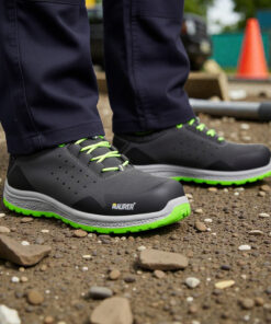 Deportiva Seguridad Maurer S1 Modelo Resia Antideslizante con Suela Resistente a los Hidrocarburos Talla 43.