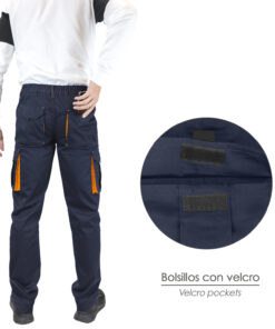 Pantalon Trabajo Talla 50 Azul Oscuro Spandex