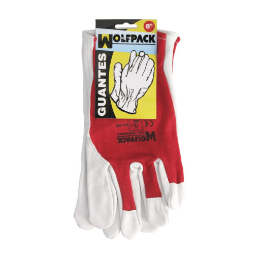 Guantes Piel / Lona Con Colgador 8" Guantes De Trabajo