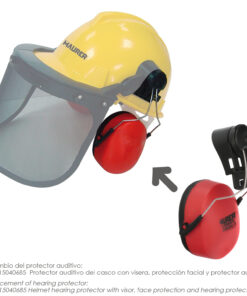 Protector Facial De Rejilla y Protector Auditivo Maurer Modelo 99790