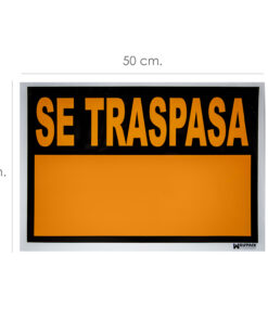 Cartel Se Traspasa 50x35 cm.