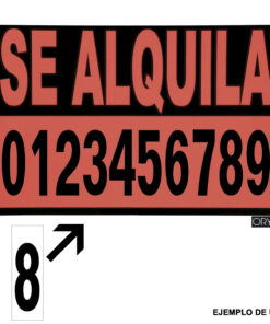 Numero Adhesivo 46x140 mm.   Nº 3