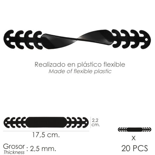 Regulador Mascarilla Salvaorejas Fabricado en Plastico Flexible Para Mascarillas (Bolsa 20 piezas)