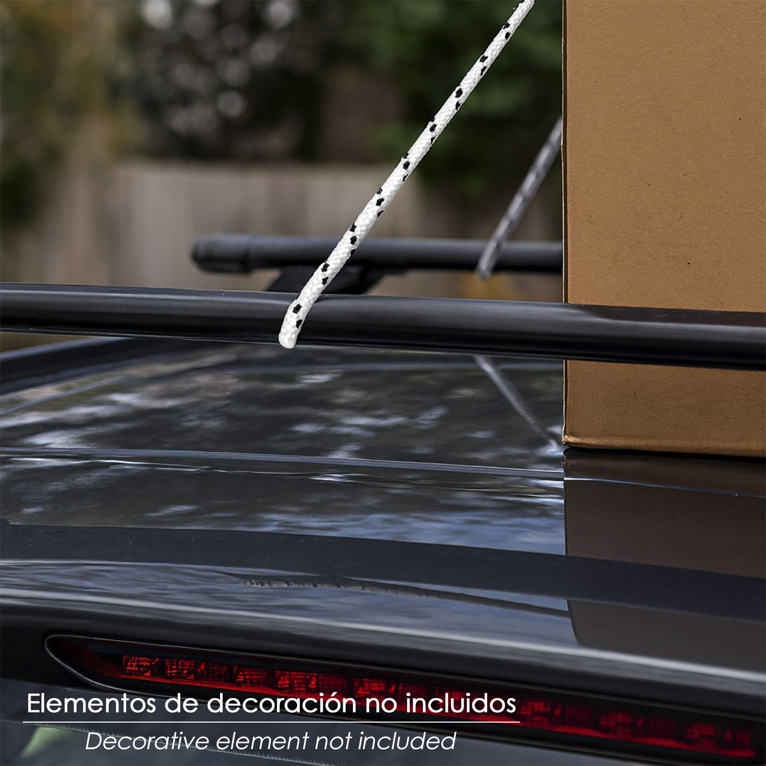 Cuerda Poliester Trenzada Blanca / Azul 4 mm. Bobina 200 m.