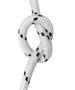 Cuerda Poliester Trenzada Blanco / Azul  6 mm. Bobina 200 m.