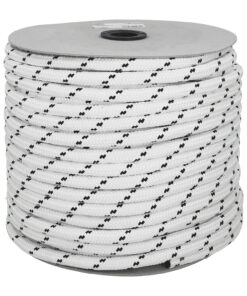 Cuerda Poliester Trenzada Blanco / Azul 14 mm. Bobina 100 m.