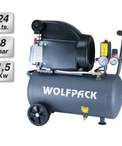 Compresor Aire Wolfpack 24 Litros / 8 Bares / 1