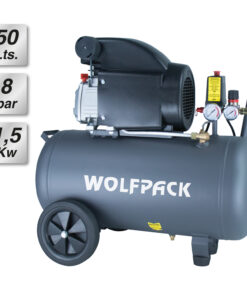 Compresor Aire Wolfpack 50 Litros / 8 Bares / 1