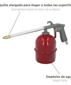 Pistola Petrolear Neumatica Con Deposito Inferior y Adaptador Rapido