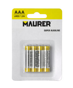 Pila Maurer Alcalina AAA / LR03  (Blister 4 Piezas)