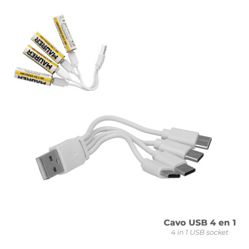 5v Recargable Por Usb-c (4 unidades)