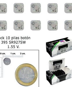 Pila Boton Oxido De Plata 395 / SR927SW (Caja 10 Pilas)
