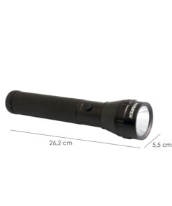 Linterna LED De Mano De Aluminio A Pilas	(2 D) Alta Luminosidad 120 Lumenes (3 Funciones) Mango Estriado