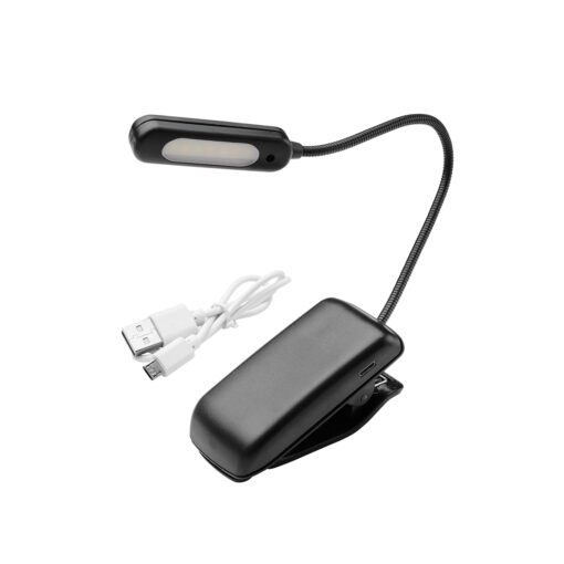 Linterna LED De Mesa / Lectura  Bateria Recargable (1.000 mAh) 30 Lumenes Con Clip