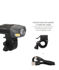 Luz Led Frontal Para Bicicleta / Patinete 800 Lumenes (7 Modos) Bateria Recargable USB