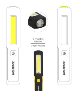 Linterna LED Multifunción Tipo Boligrafo Recargable (900 mAh) 200 Lumenes Con Iman